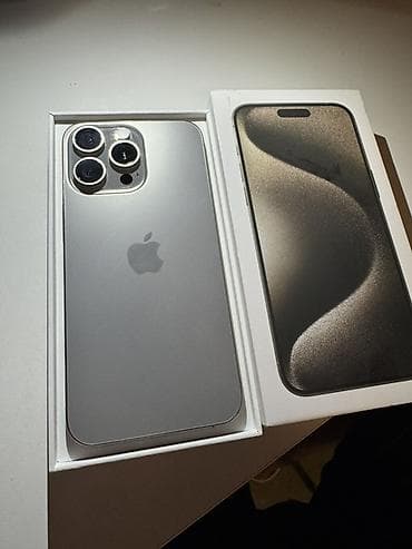 iphone 9 pro max: IPhone 15 Pro Max, Б/у, 256 ГБ, Natural Titanium, Коробка, 88 % — 1