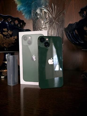 Apple iPhone: IPhone 13, 128 ГБ, Зеленый, Чехол, Защитное стекло, Коробка, 85 % — 1