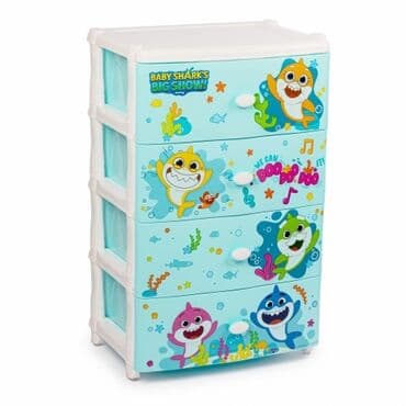 май литл пони: Детский комод, Новый, Без пеленального столика, Пластик, цвет - Голубой — 1