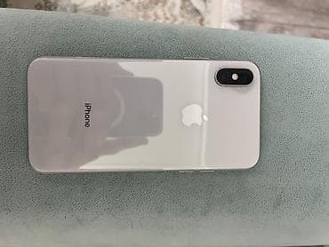 IPhone Xs, Б/у, 256 ГБ, Серебристый, Чехол