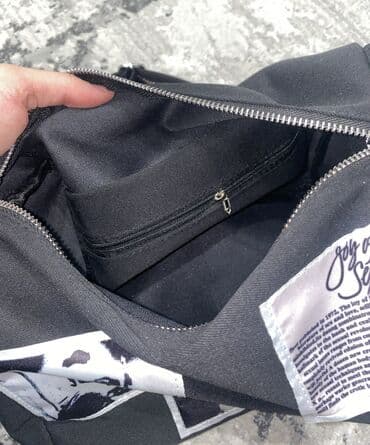 сумка для документов женская: Барсетка, Материал: Тканевый материал, Застежка на молнии, Регулируемый ремень, Новый — 3