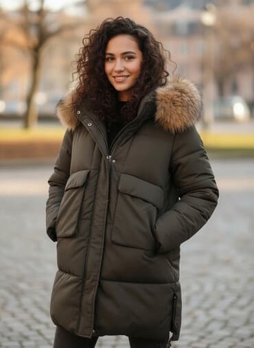 срочно продаю в связи с переездом: Пуховик, Узун модель, Аңтери менен — 1