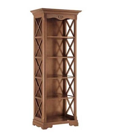 полки для книг напольные: Узкая этажерка/стеллаж с четырьмя полками, Италия, выполнена в стиле — 2