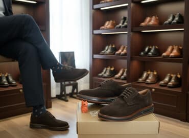 фирменная обувь из италии: Мужские туфли, 40, Новый, цвет - Коричневый — 2