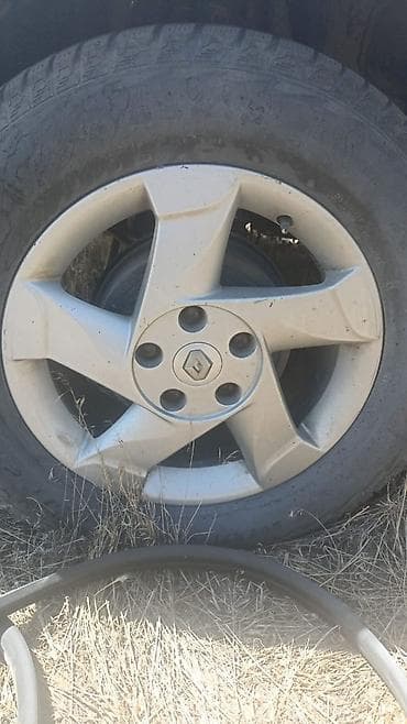 Унаа: Литые диски + шины зима - Оригинальные литые диски Renault, 5‑спиц, 5 — 1