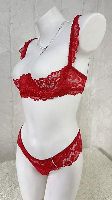 белье оптом: Комплект, Бюстгальтер, Стринги, С кружевом — 5