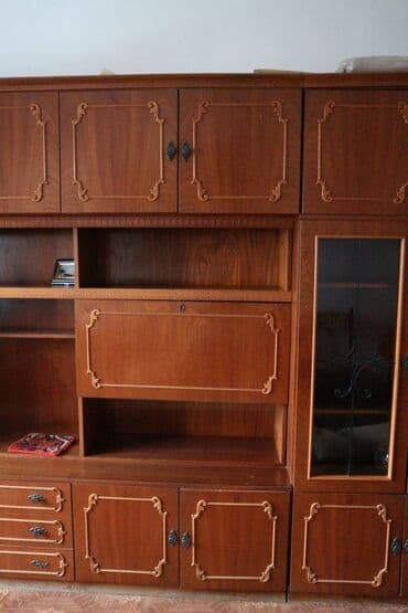 финская стенка: Гарнитур для зала, Б/у, Дерево, Самовывоз — 20