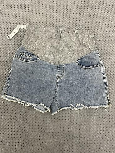 Джинсовые летние шорты для беременных Miduli из тонкой мягкой джинсы