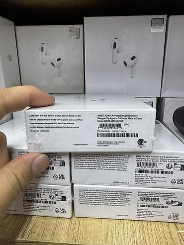 Аудиотехника: Беспроводные вкладыши наушники, Apple, Airpods 3 — 2