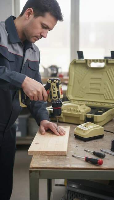 Аккумуляторная дрель-шуруповерт марки "峰暴" (FengBao) в комплекте с