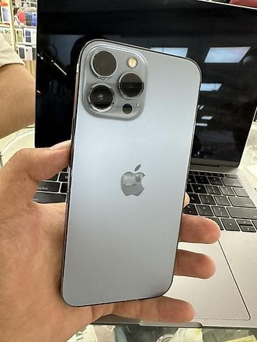 IPhone 13 Pro Max, Б/у, 512 ГБ, Sierra Blue, Кабель, 100 %