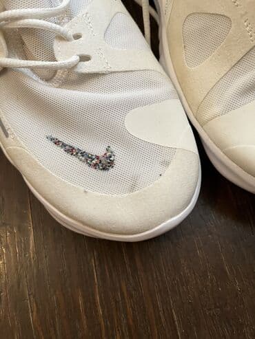 обувь туфли: Мужские кроссовки, 40.5, Nike, Б/у, цвет - Белый, Самовывоз — 8