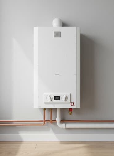 настройка телевизор: Настенный газовый котел Alpha в белом корпусе. Оборудован двумя — 1