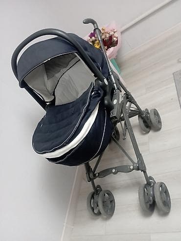 Коляска-трансформер 3 в 1 (шасси + люлька/прогулочный блок +