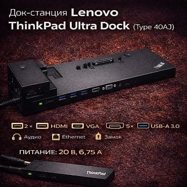 Док-станция Lenovo ThinkPad Ultra Dock (Type 40AJ) Совместимость