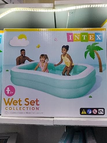 значек: Надувной семейный бассейн Intex Wet Set Collection. - Форма — 1