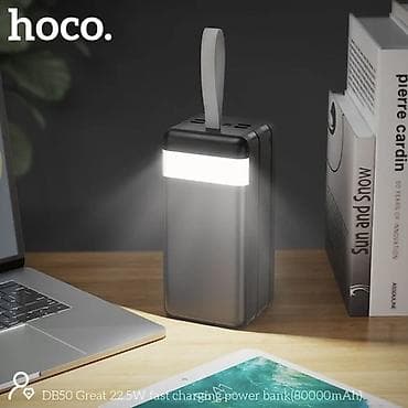 Внешний аккумулятор hoco. Power Bank 80 000 мА·ч с быстрой зарядкой QC — 7