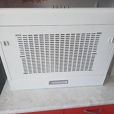 Вытяжка кухонная встраиваемая, классическая белая. Характеристики: -