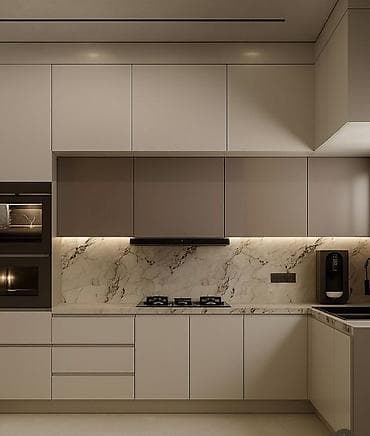 Кухонный гарнитур, цвет - Серый