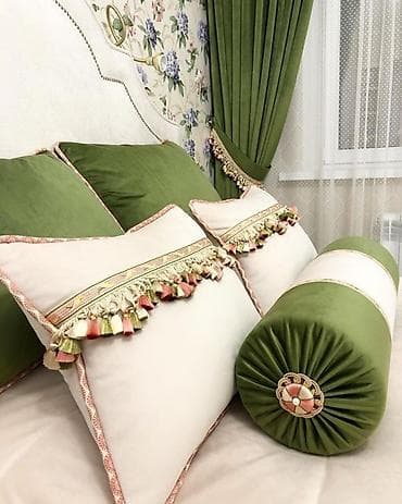 Уход и хранение одежды: Комплект штор, Хлопок, Изготовление на заказ, Для спальни — 9