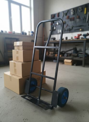 тележка железная: Садово-строительная тачка и тележка, Стальная, Двухколесная, Новый — 1