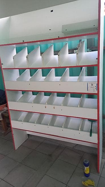 открыто: Стеллаж Для конфет, С ящиками, 220 см * 120 см * 40 см, 
Б/у — 2