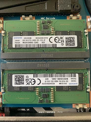 raspberry pi 4: Оперативная память, Samsung, 16 ГБ, DDR5, 4800 МГц, Для ноутбука — 1