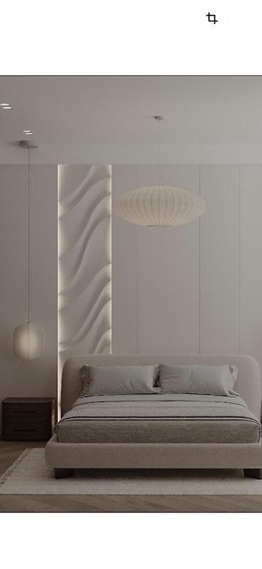 Освещение: Подвесной светильник в сканди–минималистичном стиле (плафон — 1