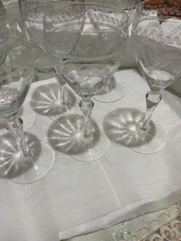 чай ичкен столдор: Набор стеклянных рюмок/стаканов для напитков - Комплектация: 6 штук в — 10