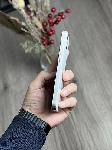 apple 12pro: IPhone 13, Б/у, 128 ГБ, Белый, Чехол, 100 % — 2