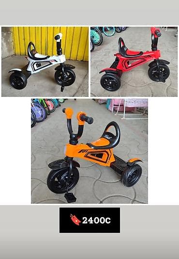 мото багажник: Детский велосипед, 3-колесный, 3 - 4 года, Новый — 9