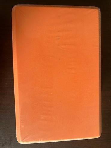 Блок для йоги (кирпичик), 200 г, оранжевый Уплотнённые блоки. Размеры