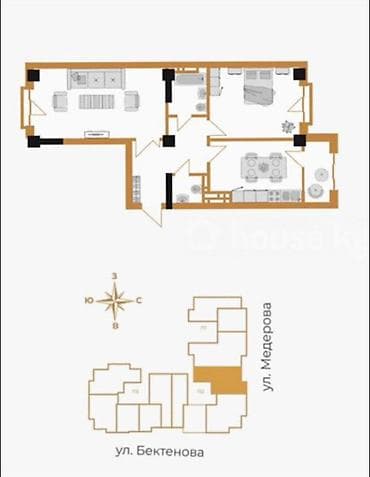 жк gravity: 2 комнаты, 80 м², 10 этаж — 2