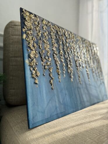 саат бишкек: Интерьерная картина «Поток изобилия» - Техника: объемная живопись с — 3