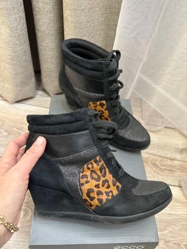 женские брендовые туфли недорого: Леопардовые сникерсы Clarks 35 р - 600 сом 🔥, в отличном состоянии — 1