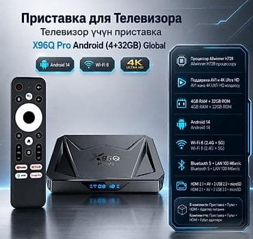 hyper x cloud: 📺 ТВ-приставка X96Q Pro (4GB+32GB) Android 14 — Wi-Fi 6, 4K Ultra HD — 1