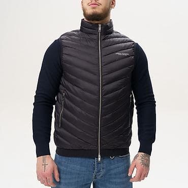 Атайын кийим: Мужской жилет Armani Exchange - Цвет: тёмно‑графитовый/чёрный - — 1