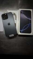 IPhone 16 Pro Max, Б/у, 256 ГБ, Black Titanium, Защитное стекло, Чехол, Кабель, 90 % at lalafo.kg IPhone 16 Pro Max, Б/у, 256 ГБ, Black Titanium, Защитное стекло, Чехол, Кабель, 90 %