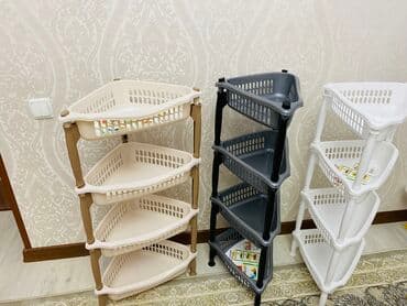 настенные полочки: Этажерка Стеллаж угловой Полка универсальная Этажерка для кухни — 2