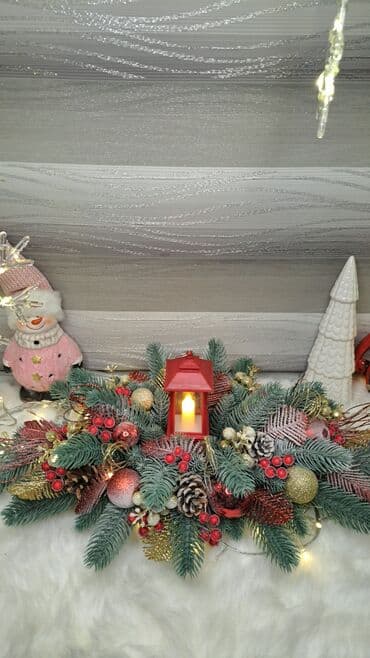 Үй жана бакча: Новогодние композицииручная работа, большой ассортимент! Цены от — 8