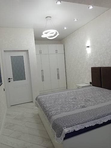 двухкомнатная: 2 комнаты, 62 м², Элитка, Аламедин-1 мкр Элитка, 6 этаж, Дизайнерский ремонт — 2