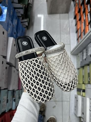 Женские сабо/мюли с плетёным верхом - Дизайн: открытая пятка