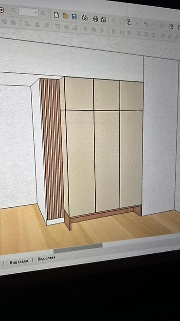 шкаф для прихошки: Гарнитур для прихожей, Шкаф, Дерево, цвет - Бежевый — 2