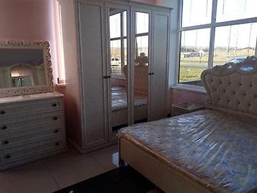 casa bella: Спальный гарнитур, Б/у, Двуспальная кровать, Шкаф, Комод, Италия, Дерево, Самовывоз, цвет - Бежевый — 5