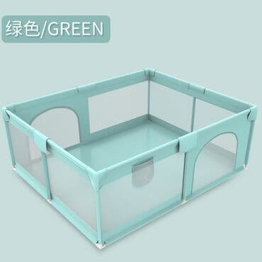 каркасный батут: Детские игровые манежи с защитной сеткой Размер 1.5х1.8 м — 1