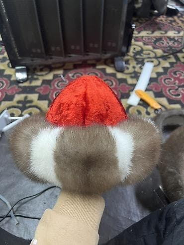 пальто шерстяное: Шапка, Ушанка, Зима, С отворотами — 3