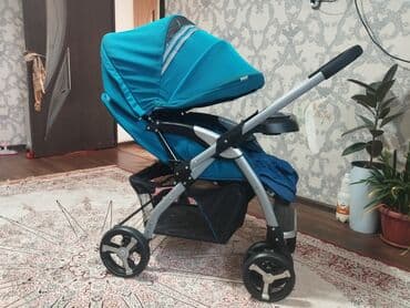 Коляска, цвет - Голубой