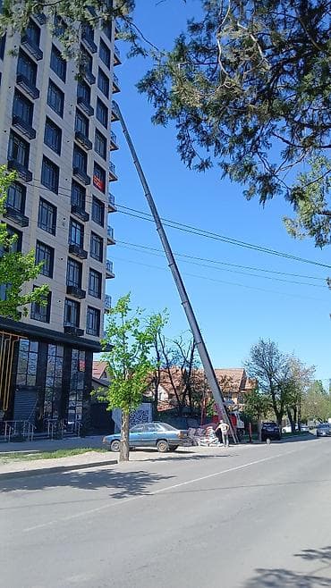 Услуга подъёма Автолифта Автовышка Кран и подачи строительных