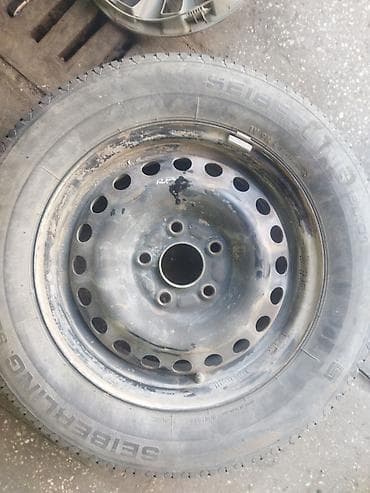 4100 r16: Колеса в сборе 195 / 65 / R 15, Лето, Б/у, Комплект, Легковые, Железные, отверстий - 5 — 1