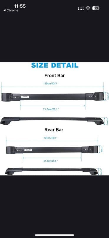 impreza: Поперечные рейлинги Subaru forester 15-18. Crosstrek 15-18. Impreza — 2